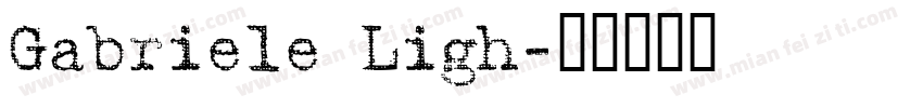 Gabriele Ligh字体转换